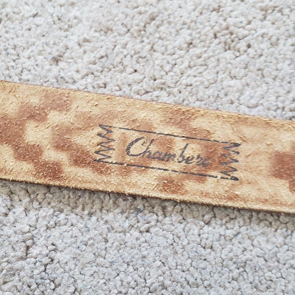 Vintage Chambers Phoenix Arizona Hand Painted And Tooled Leather Belt Size 36 - Picture 5 of 7